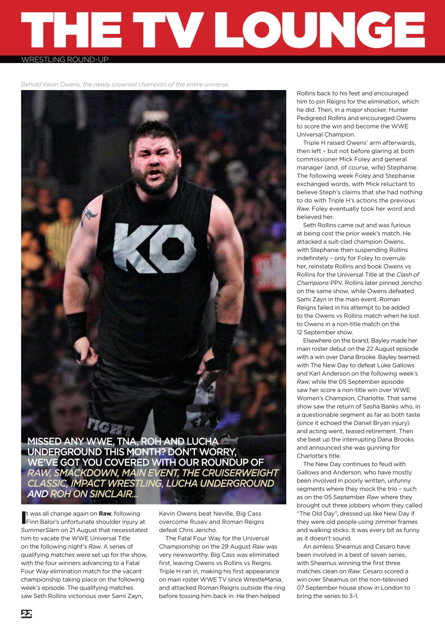 Wrestletalk Magazine Preview Pages