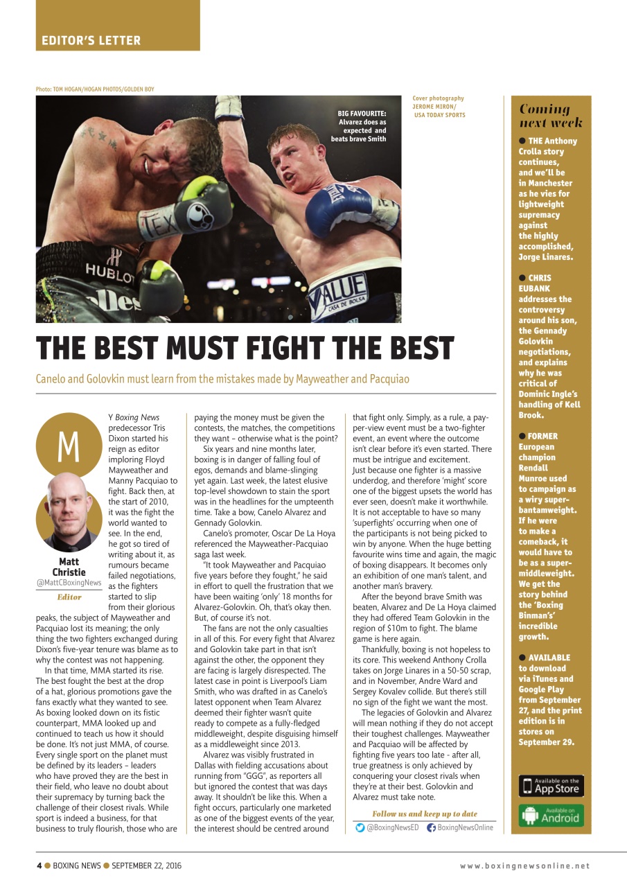 Boxing News Preview Pages