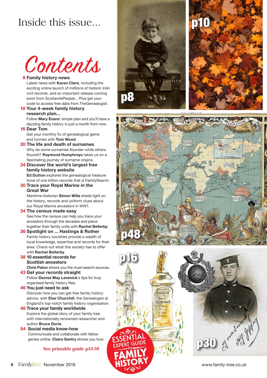 Family Tree Preview Pages