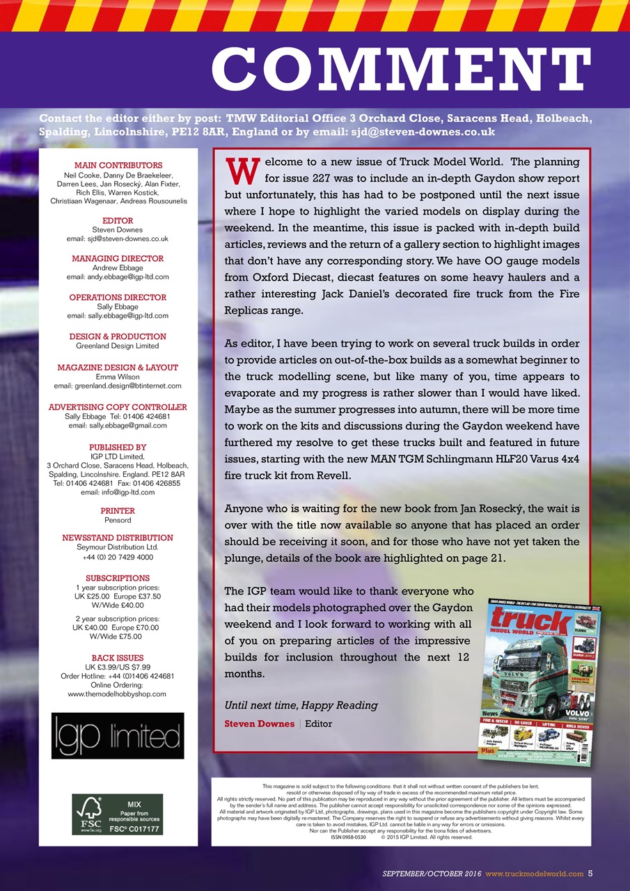 Model Car Truck Motorcycles World Preview Pages