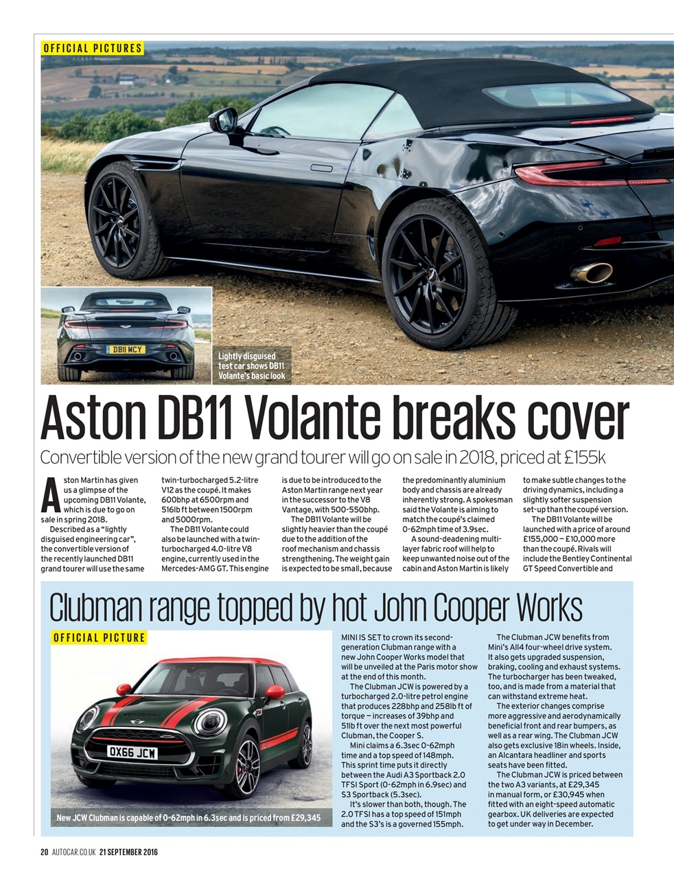 Autocar Preview Pages