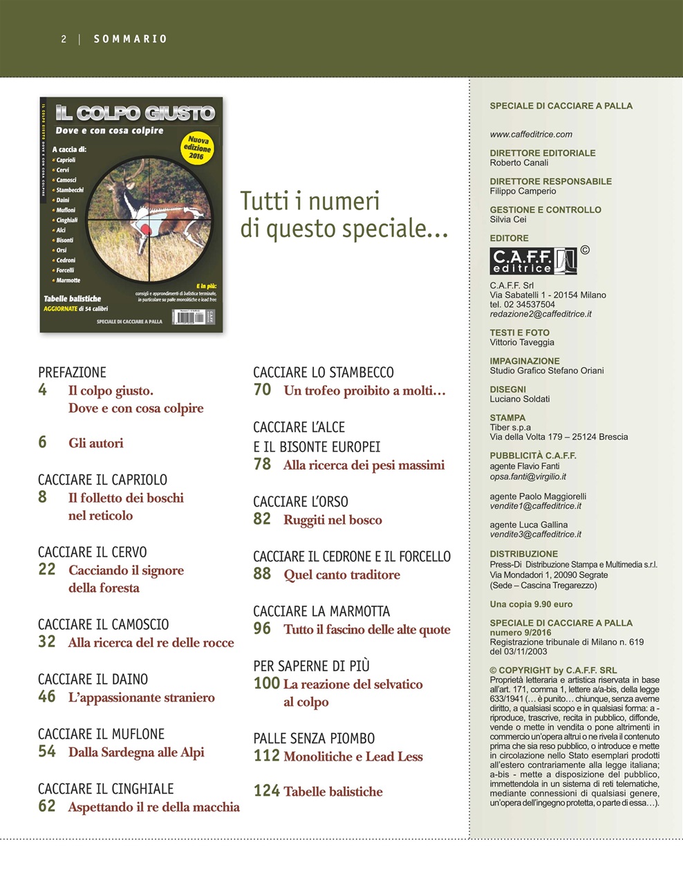 Caccia Magazine Preview Pages