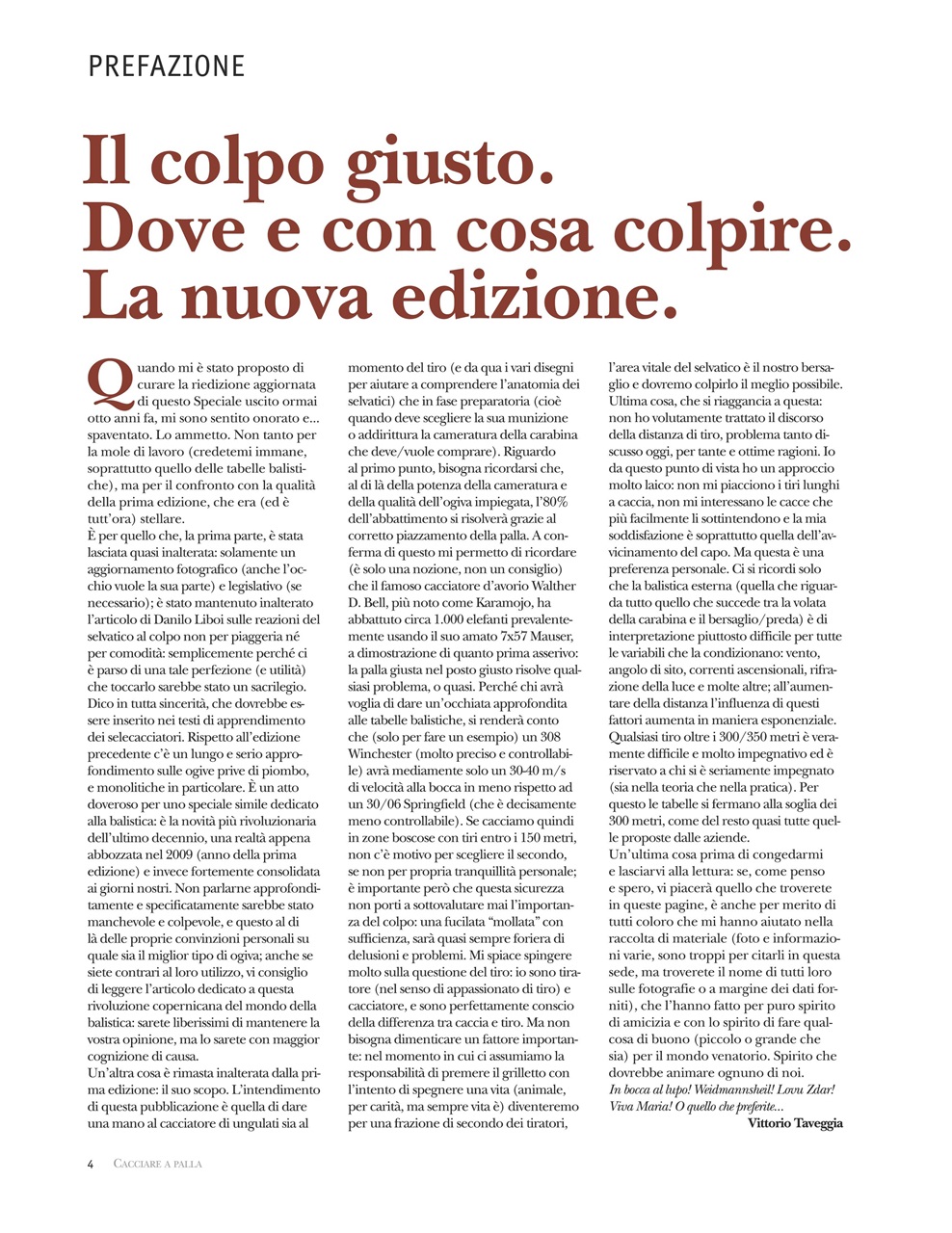 Caccia Magazine Preview Pages