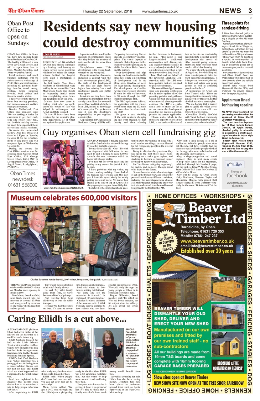 The Oban Times & Lochaber Times Preview Pages