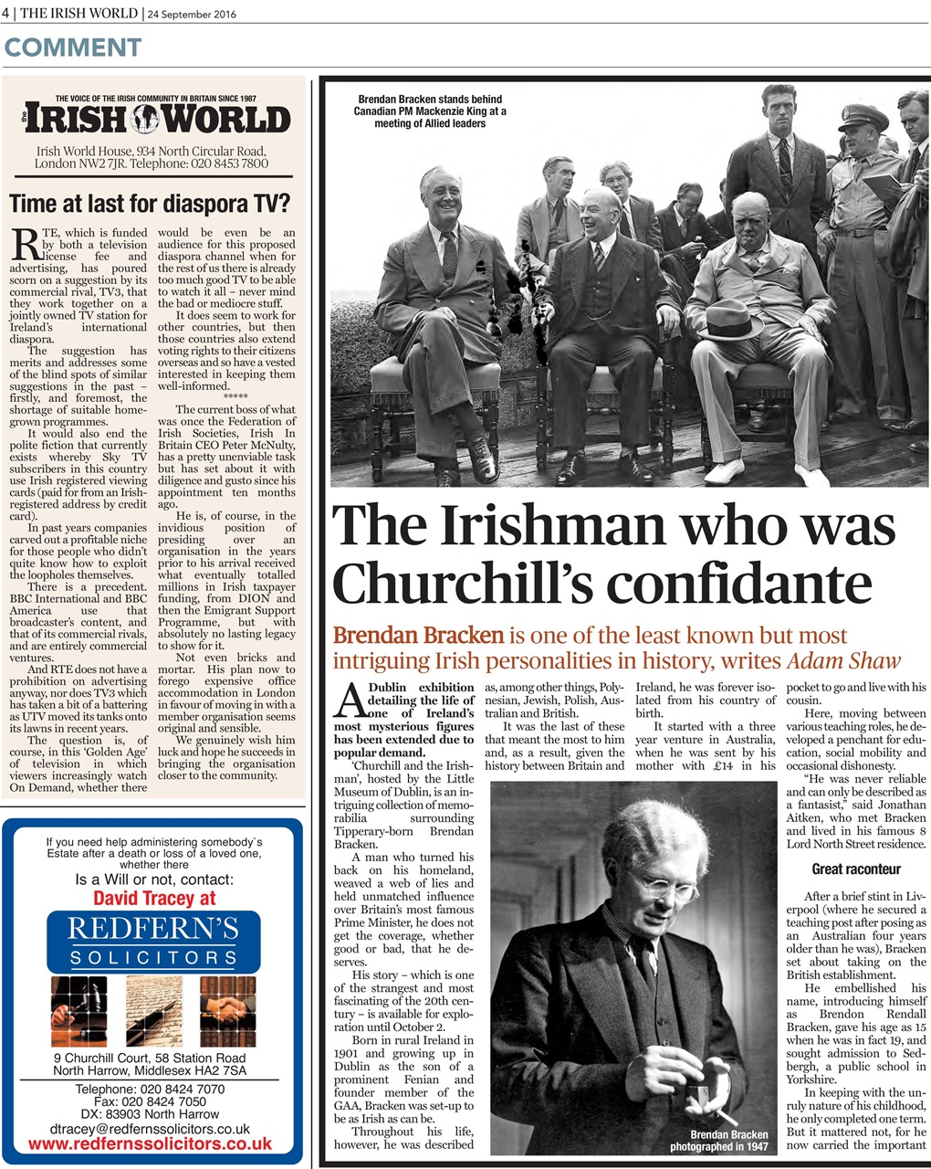 Irish World Preview Pages