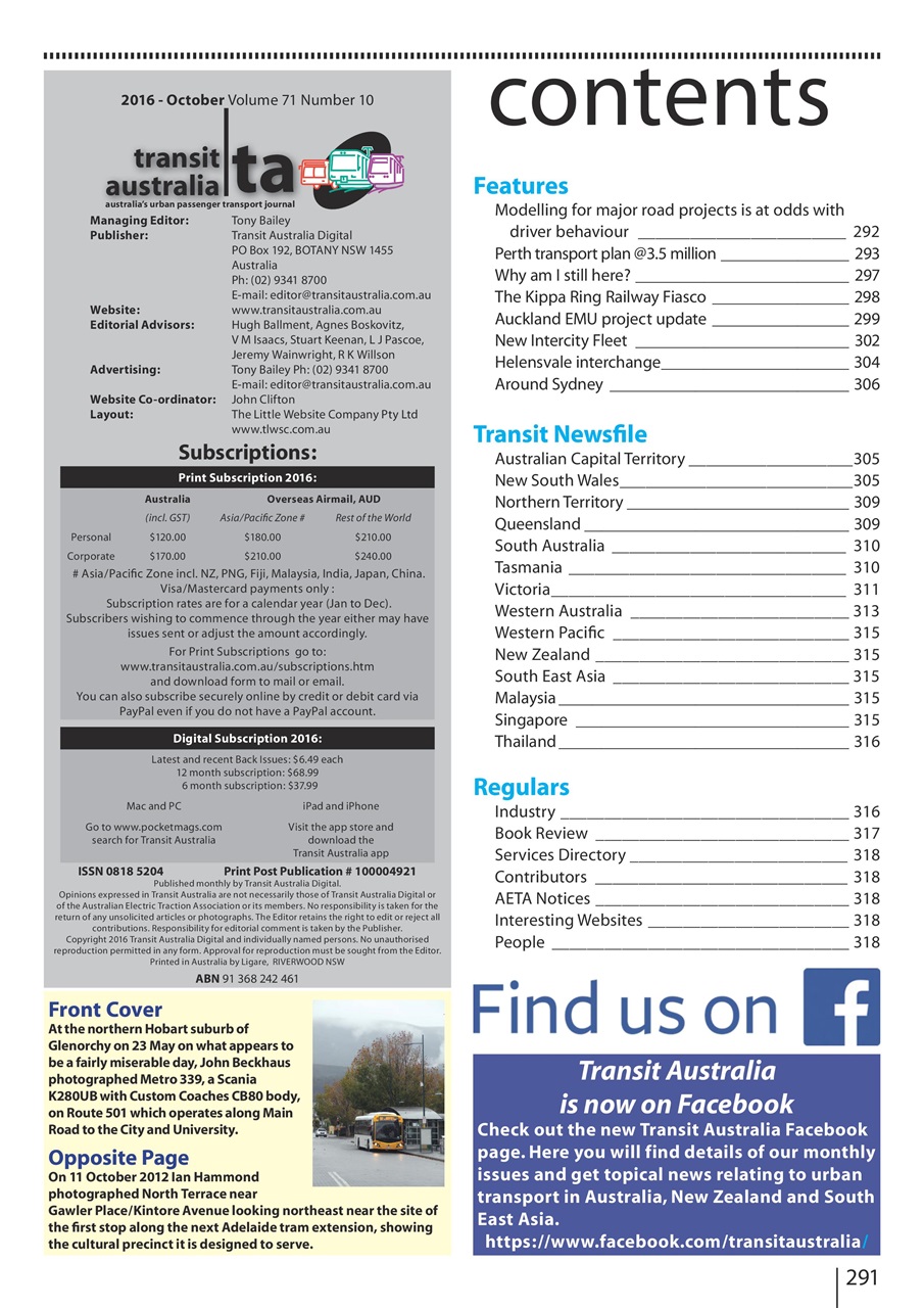 Transit Australia Preview Pages