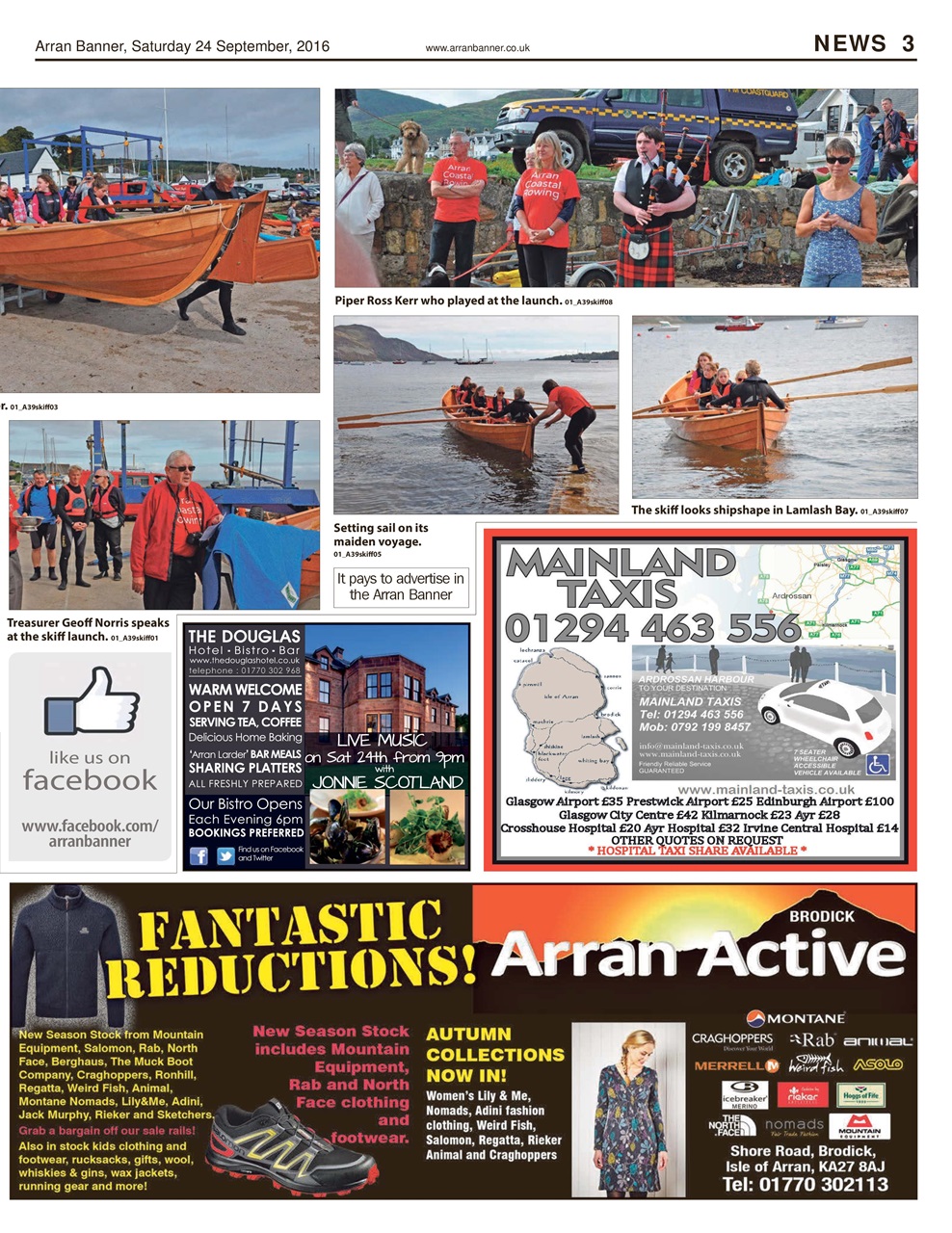 Arran Banner Preview Pages