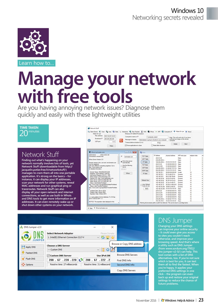 Windows Help & Advice Preview Pages