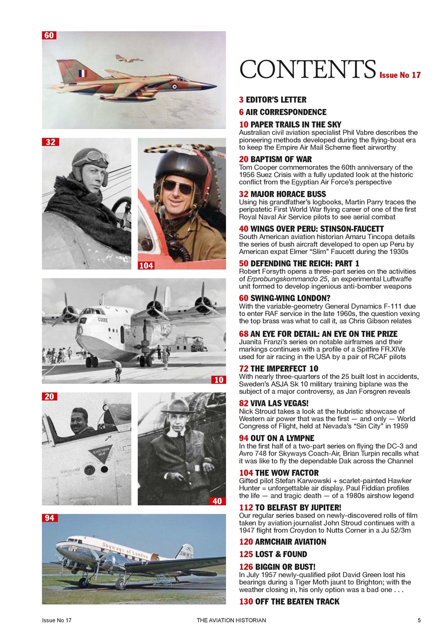The Aviation Historian Magazine Preview Pages