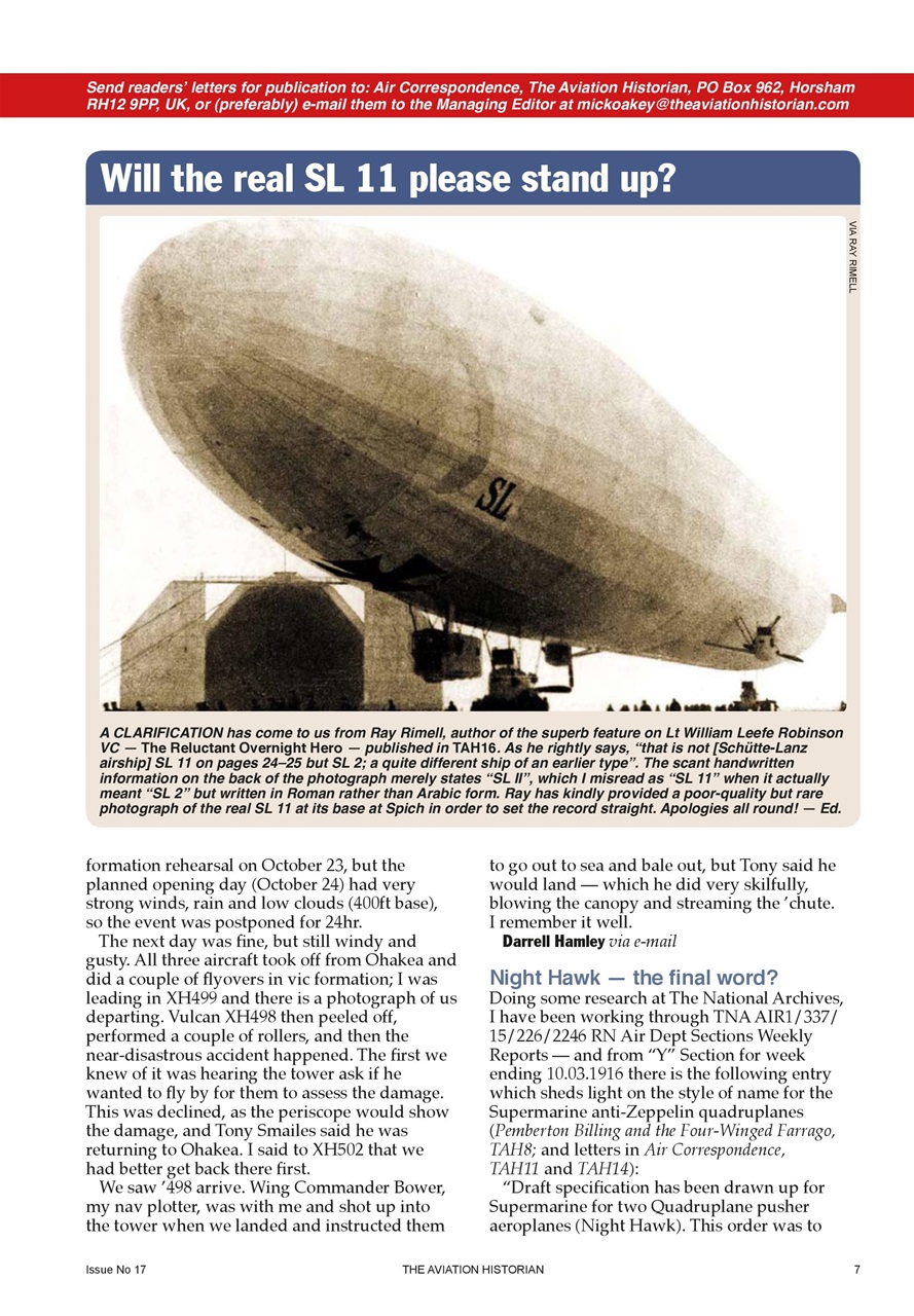 The Aviation Historian Magazine Preview Pages