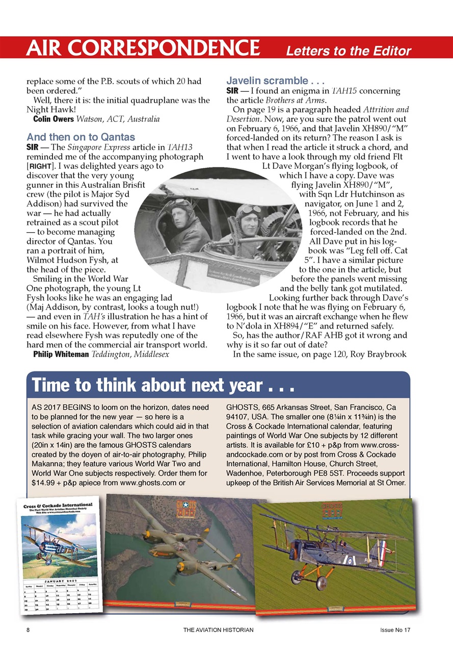 The Aviation Historian Magazine Preview Pages