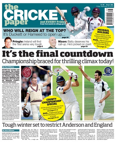 The Cricket Paper issue 23rd September 2016