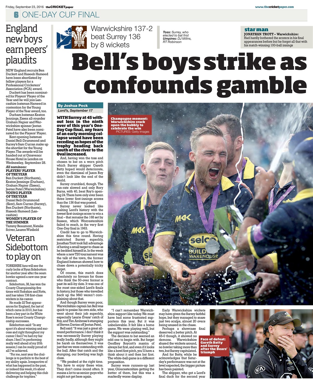 The Cricket Paper Preview Pages