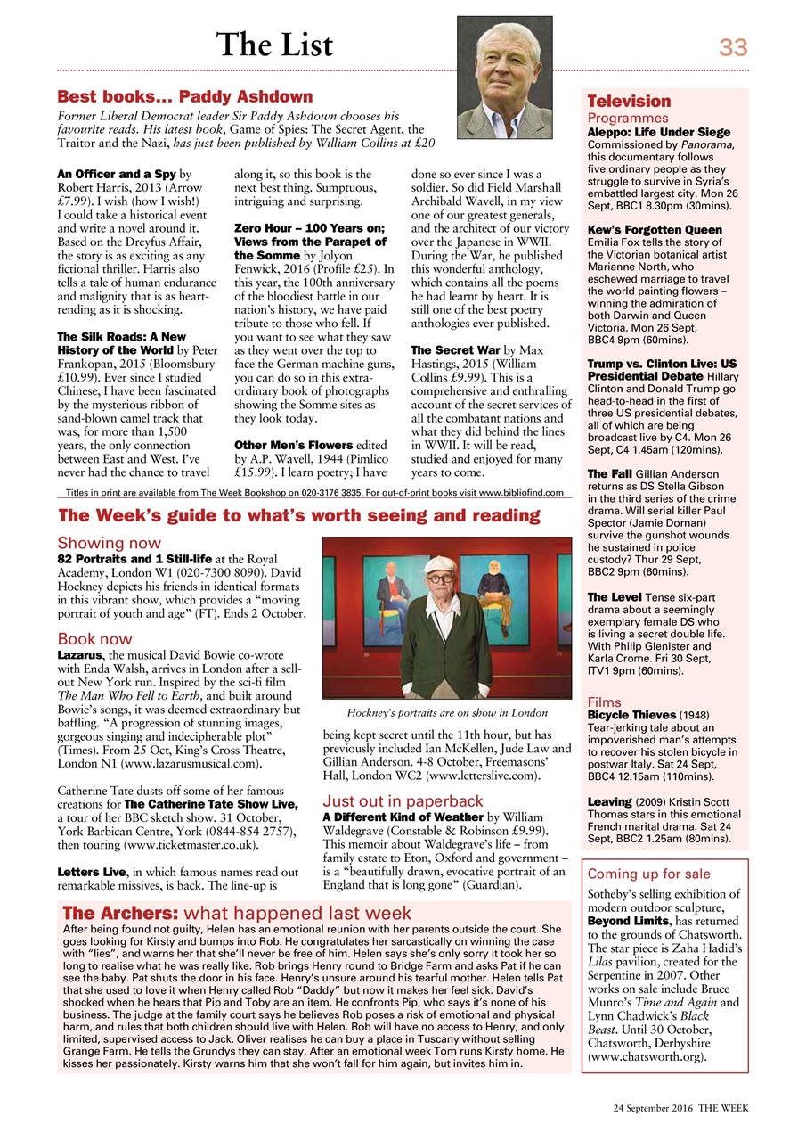 The Week Preview Pages