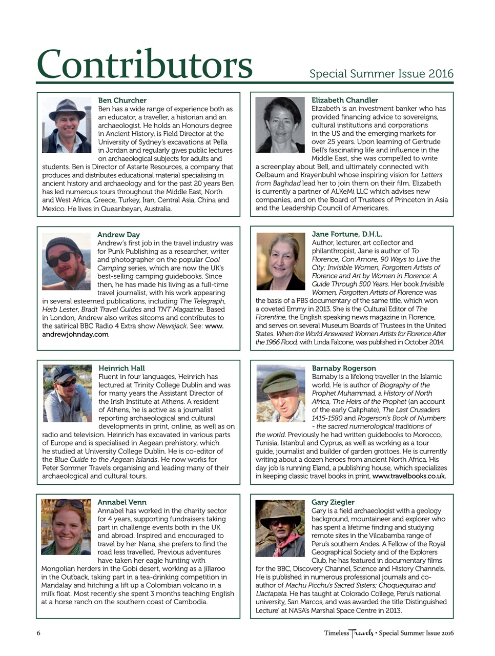 Timeless Travels Preview Pages