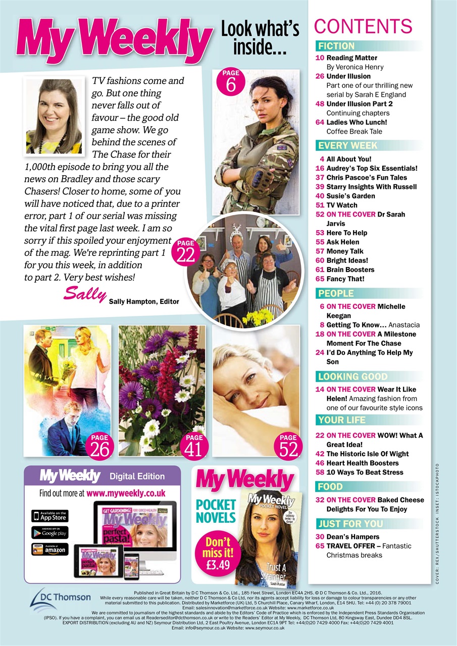 My Weekly Preview Pages