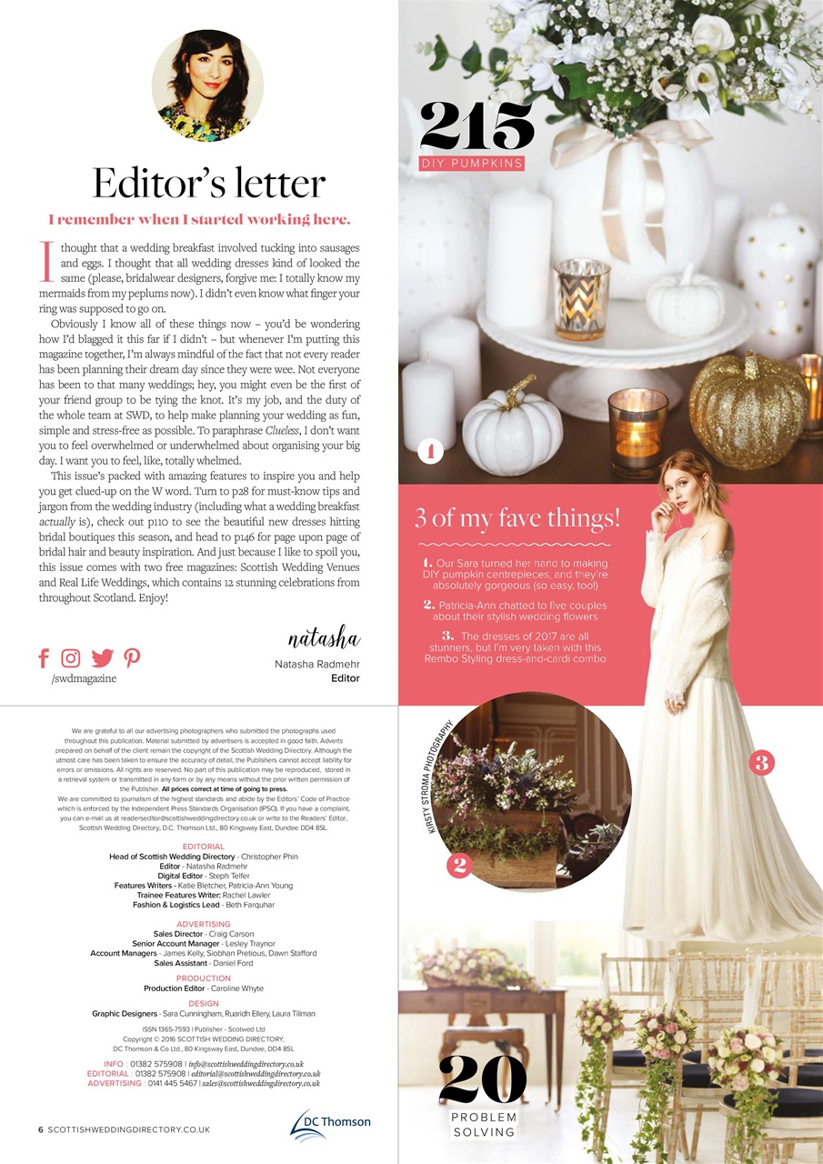 The Scottish Wedding Directory Preview Pages