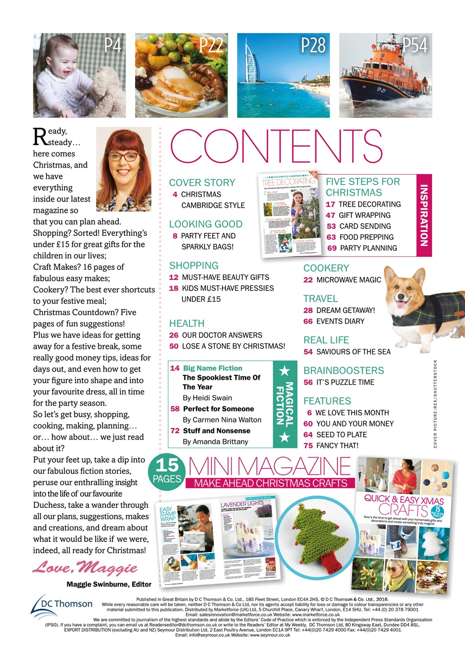 My Weekly Special Preview Pages