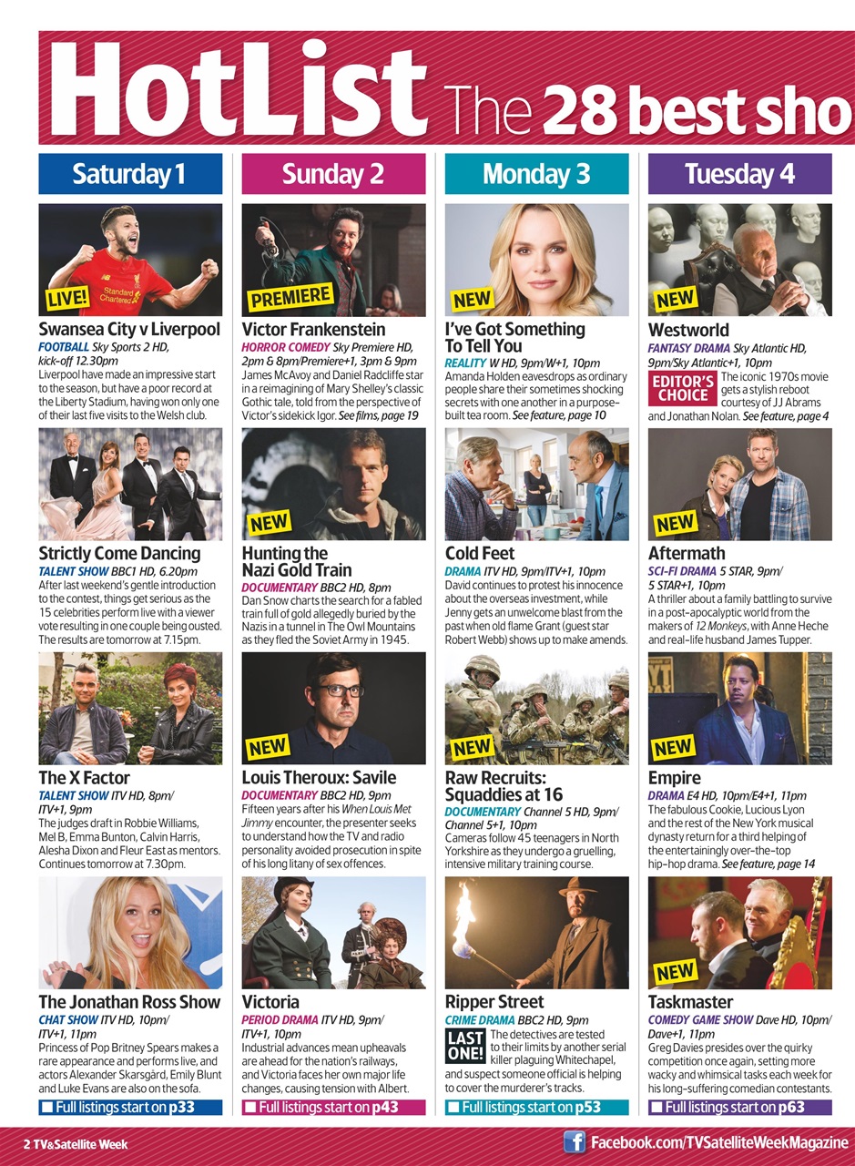 TV & Satellite Week Preview Pages