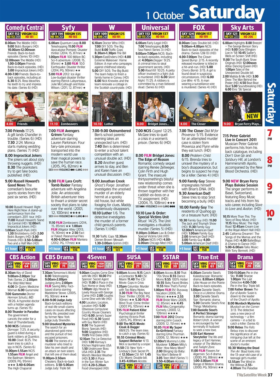 TV & Satellite Week Preview Pages