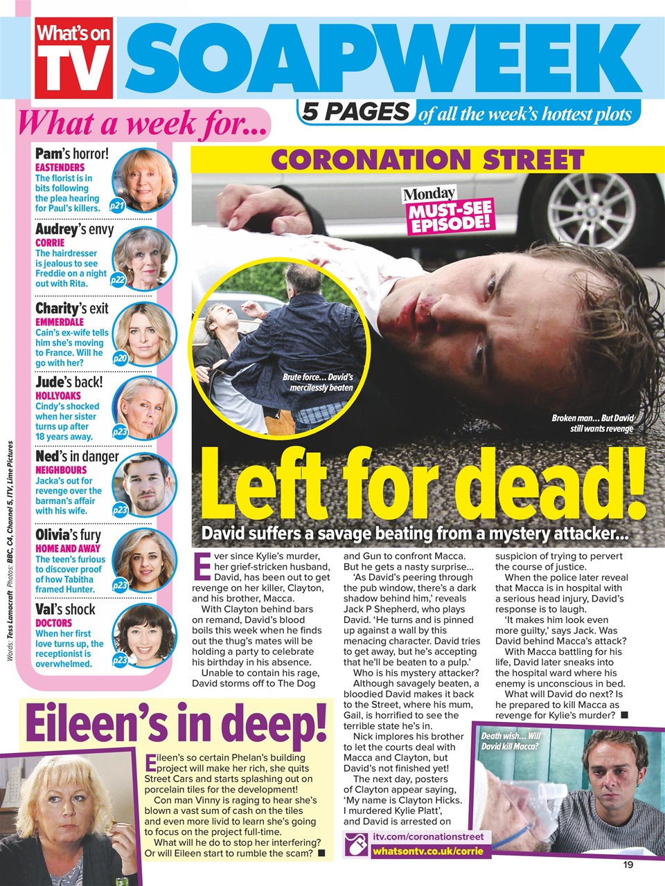 What's on TV Preview Pages