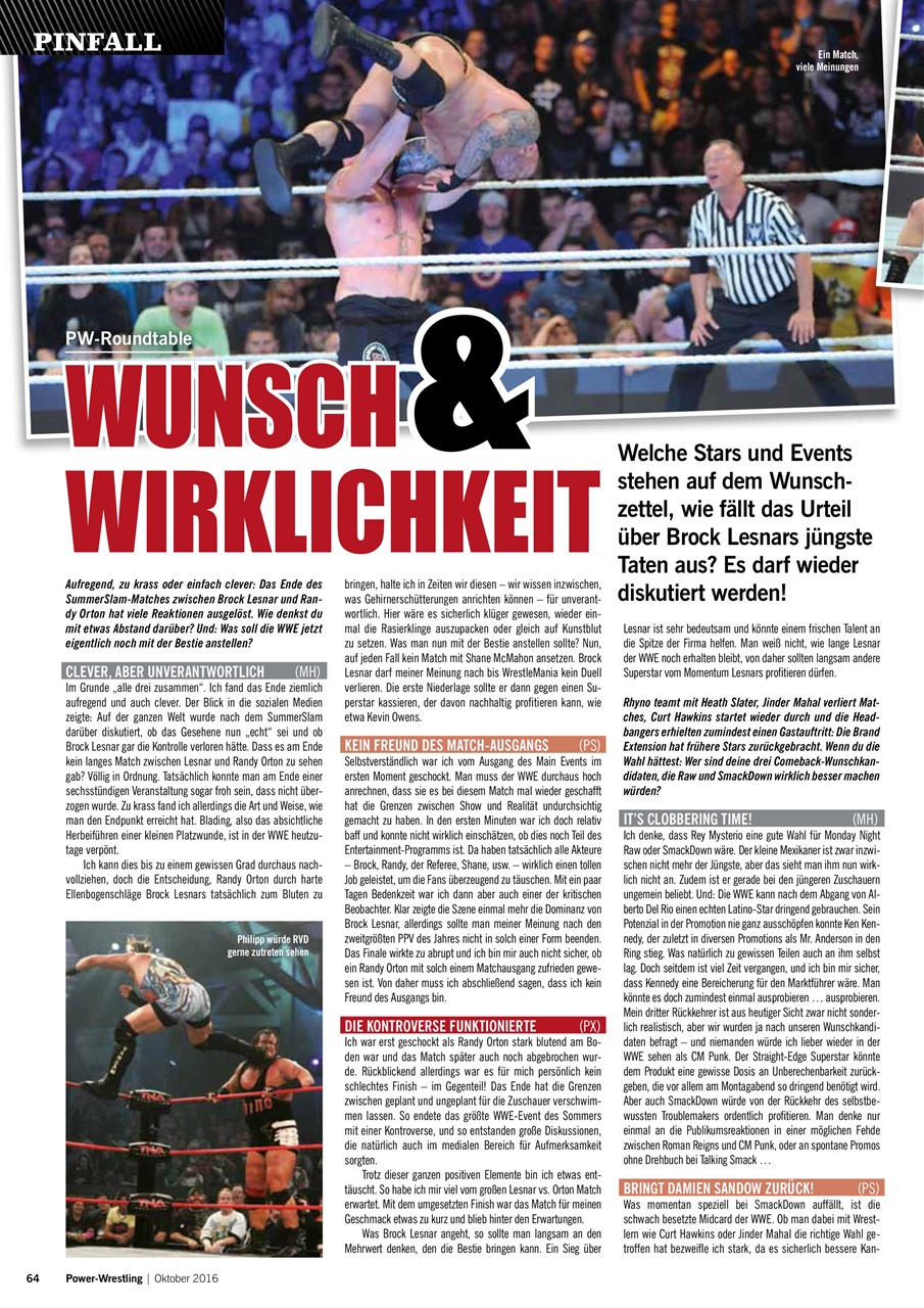 Power-Wrestling Preview Pages