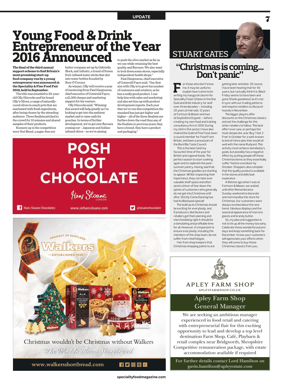 Speciality Food Preview Pages