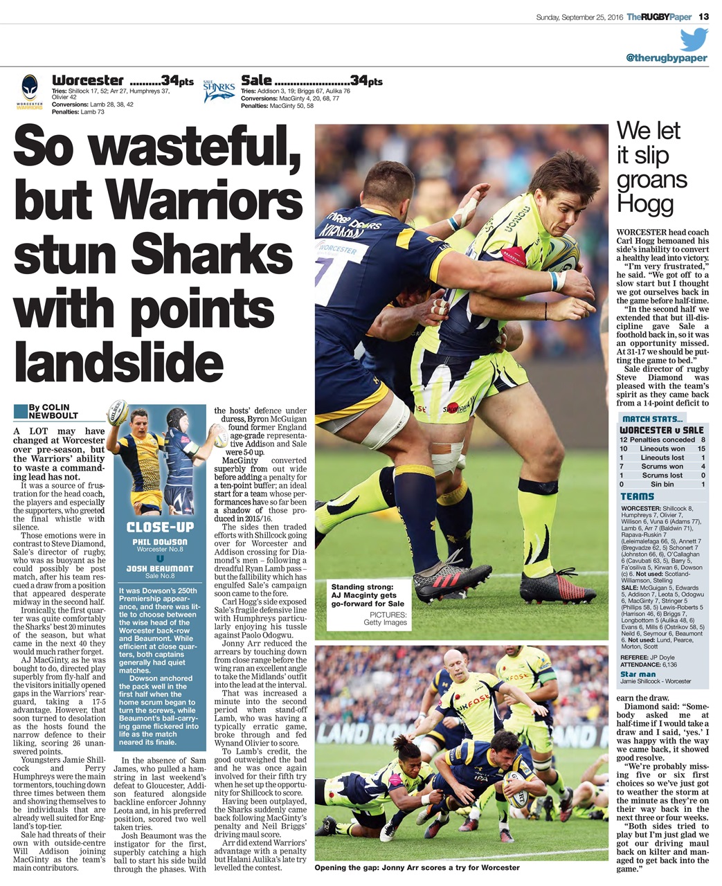 The Rugby Paper Preview Pages