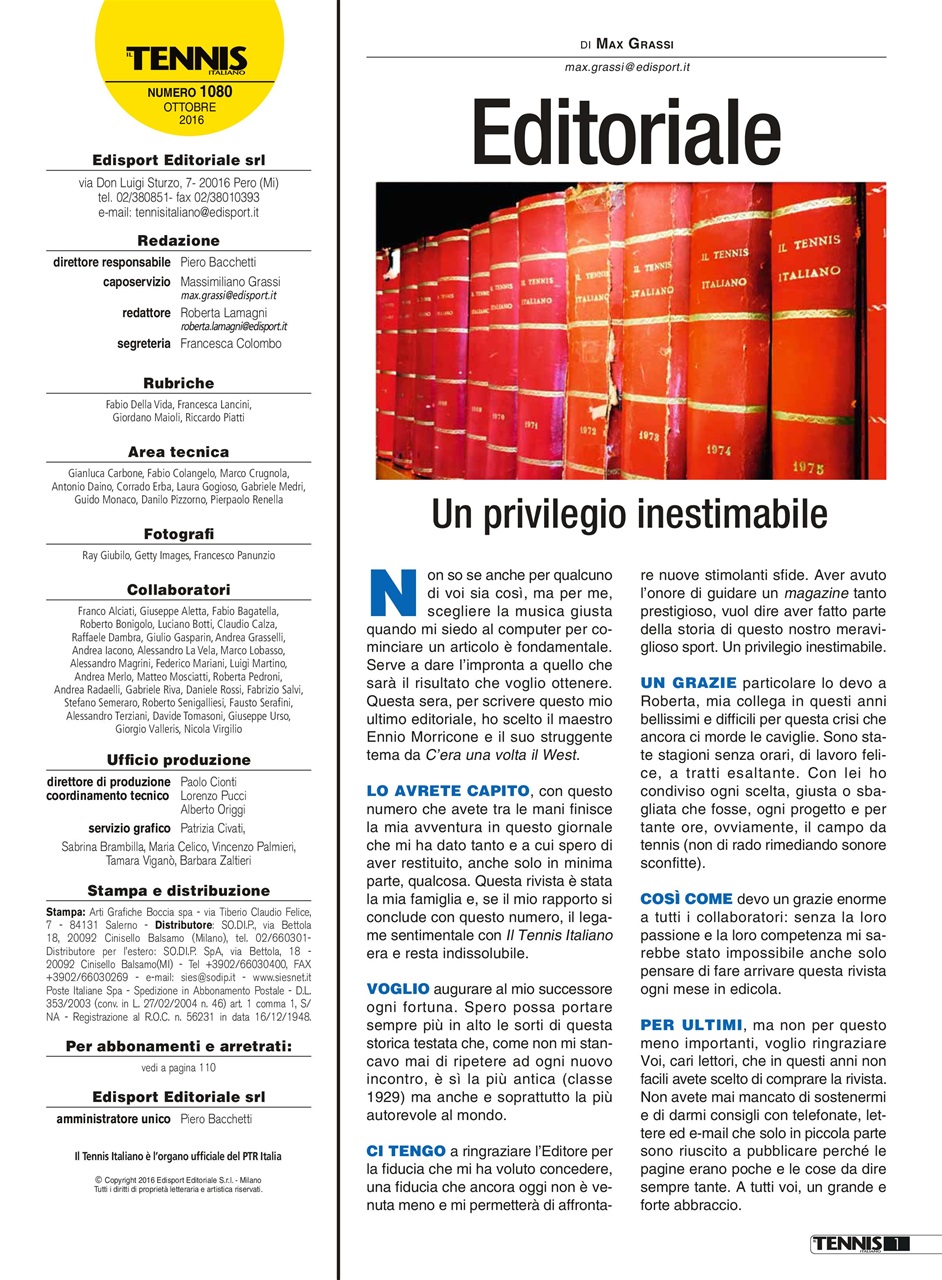 Il Tennis Italiano Preview Pages