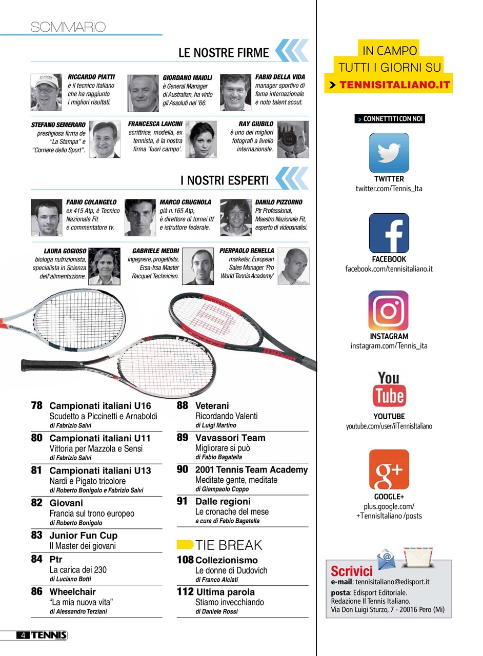 Il Tennis Italiano Preview Pages