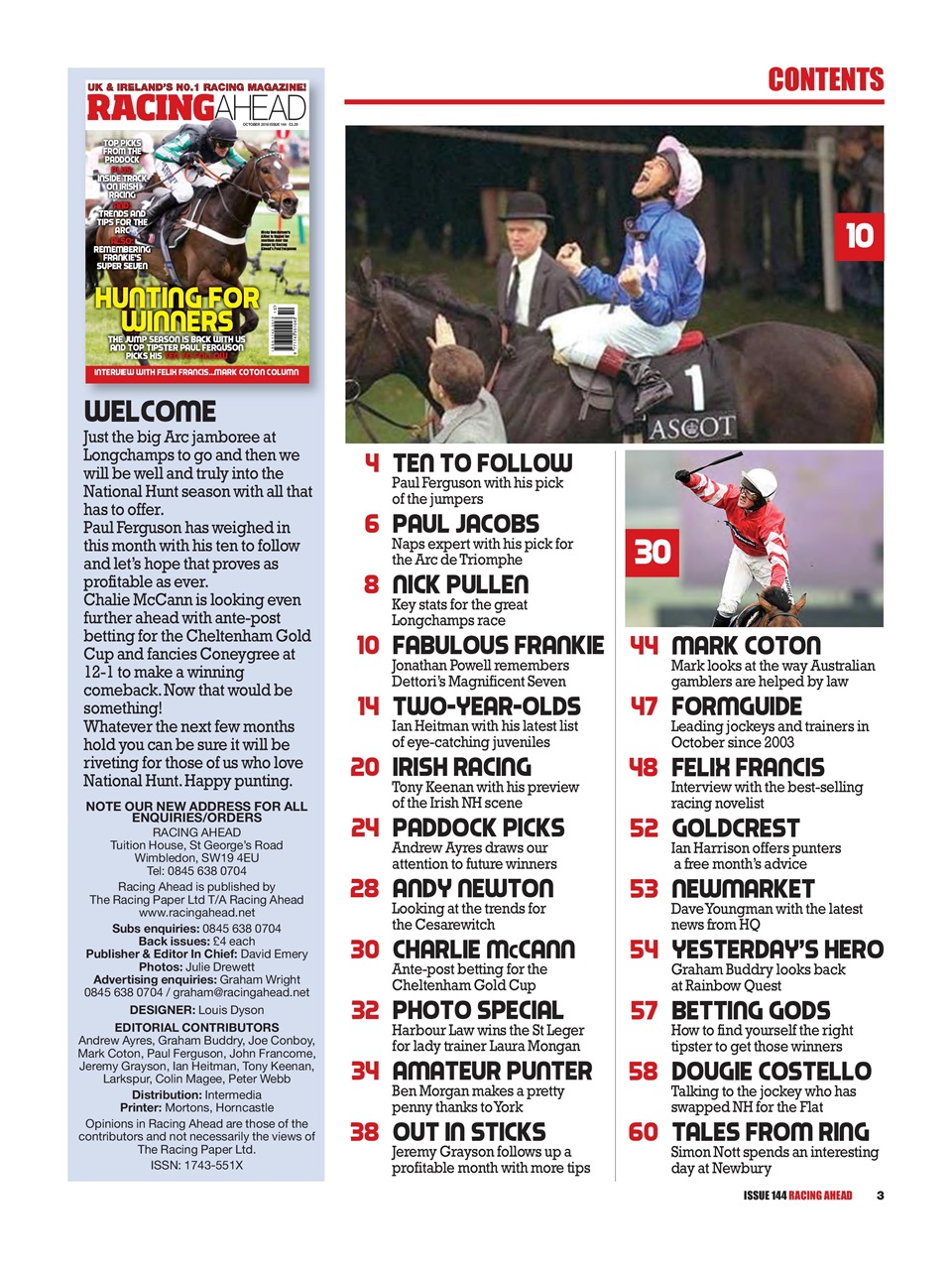 Racing Ahead Preview Pages