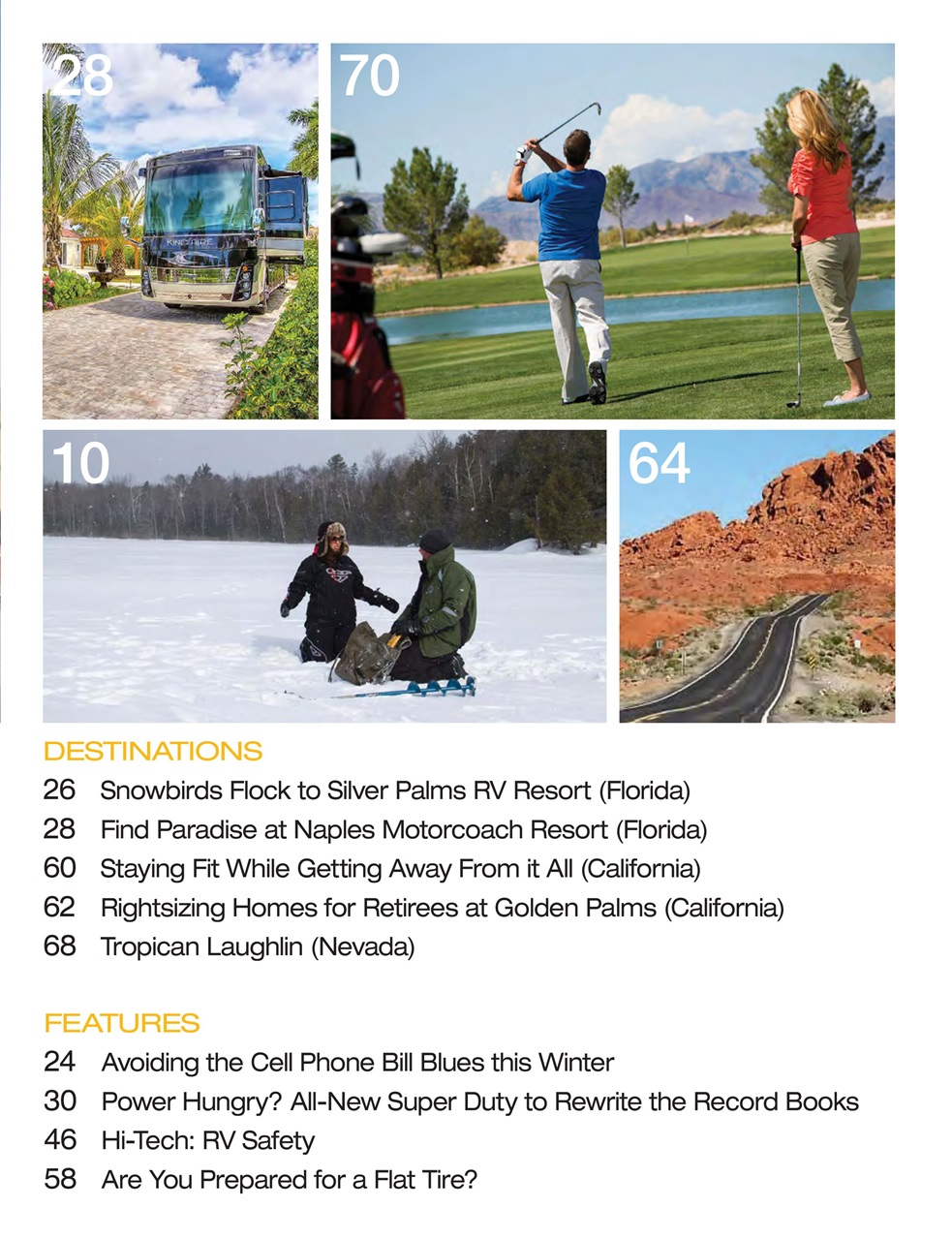 Snowbirds & RV Travelers Preview Pages