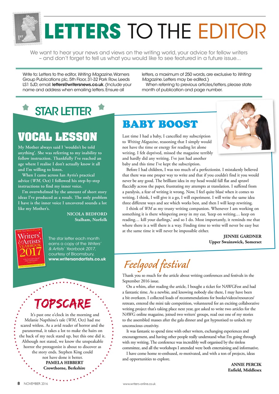 Writing Magazine Preview Pages