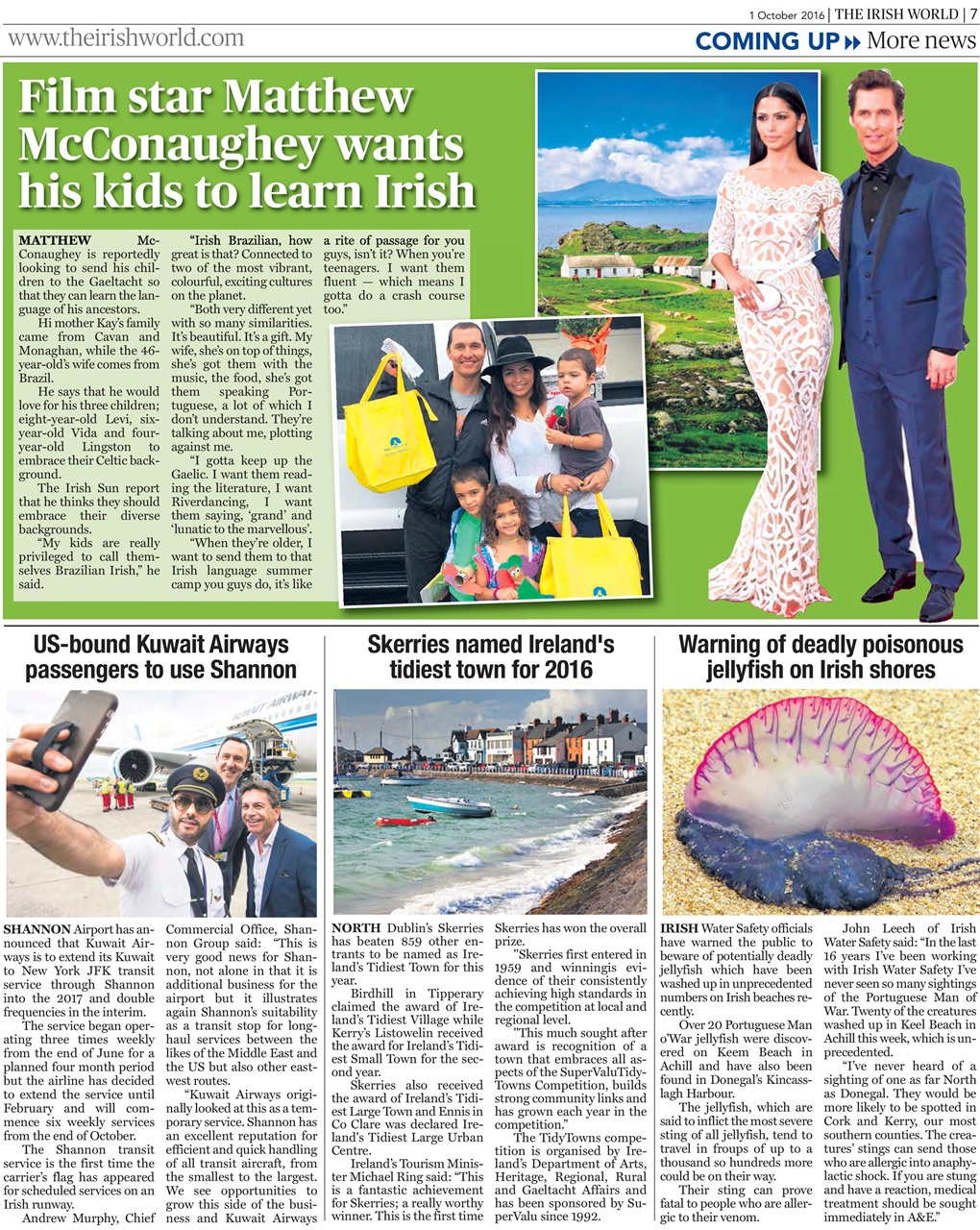 Irish World Preview Pages