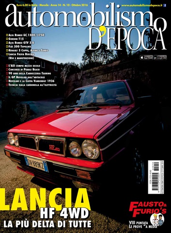 Automobilismo d'Epoca 10 2016 issue Automobilismo d'Epoca 10 2016