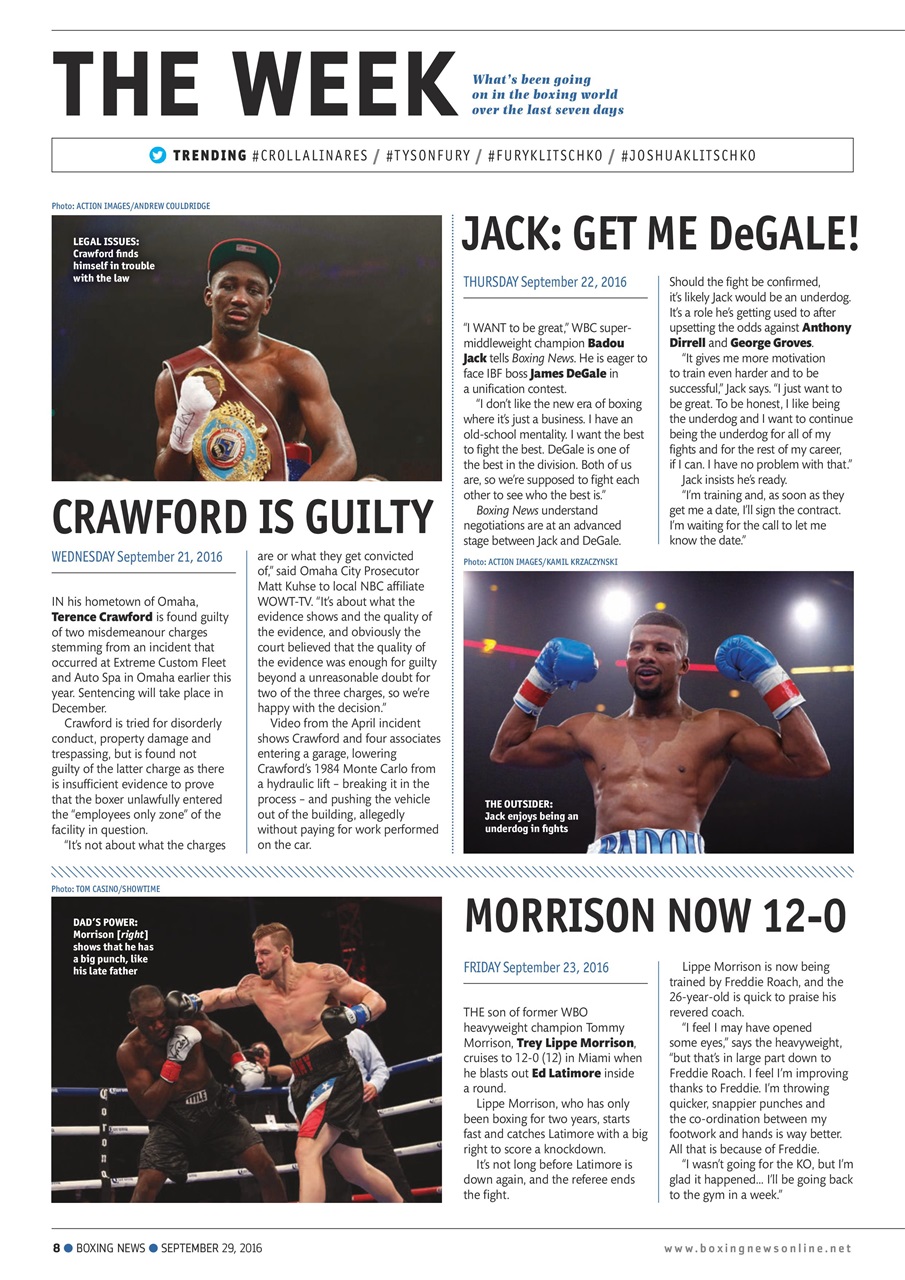 Boxing News Preview Pages