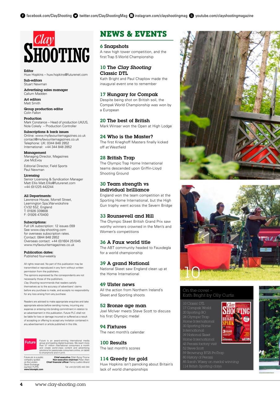 Clay Shooting Preview Pages