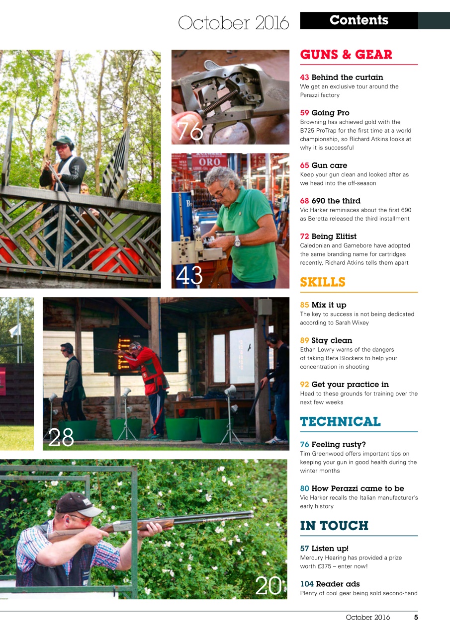 Clay Shooting Preview Pages