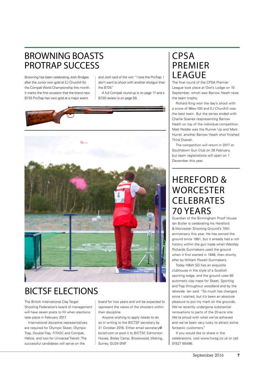 Clay Shooting Preview Pages