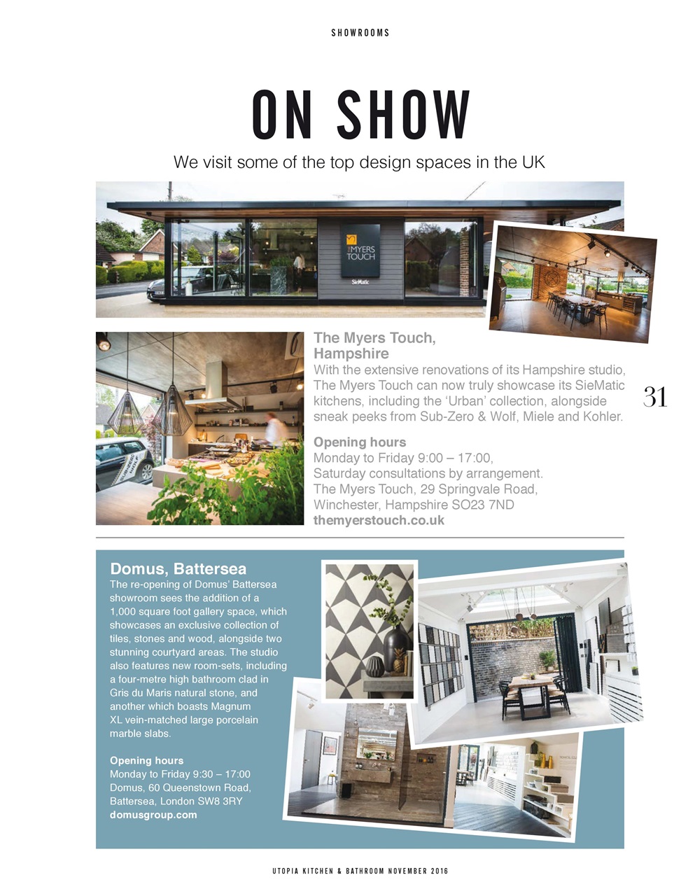 Utopia Kitchen & Bathroom Preview Pages
