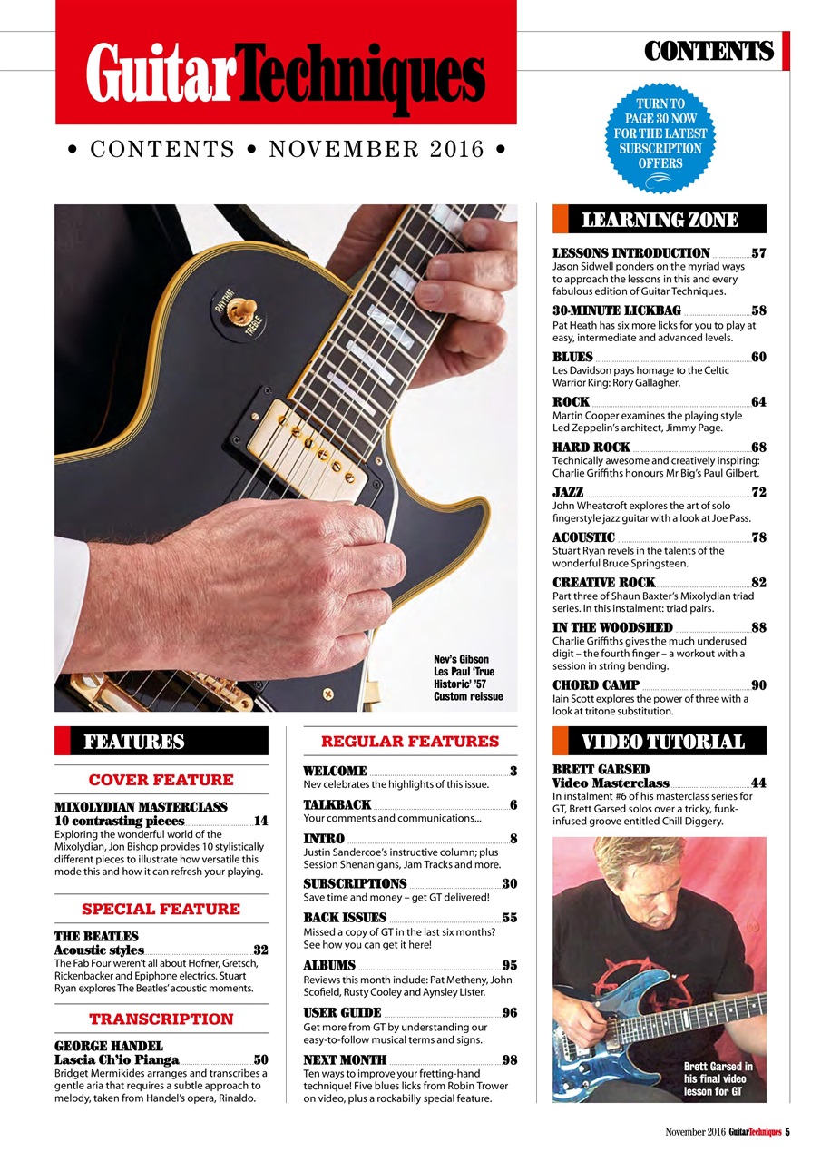 Guitar Techniques Preview Pages