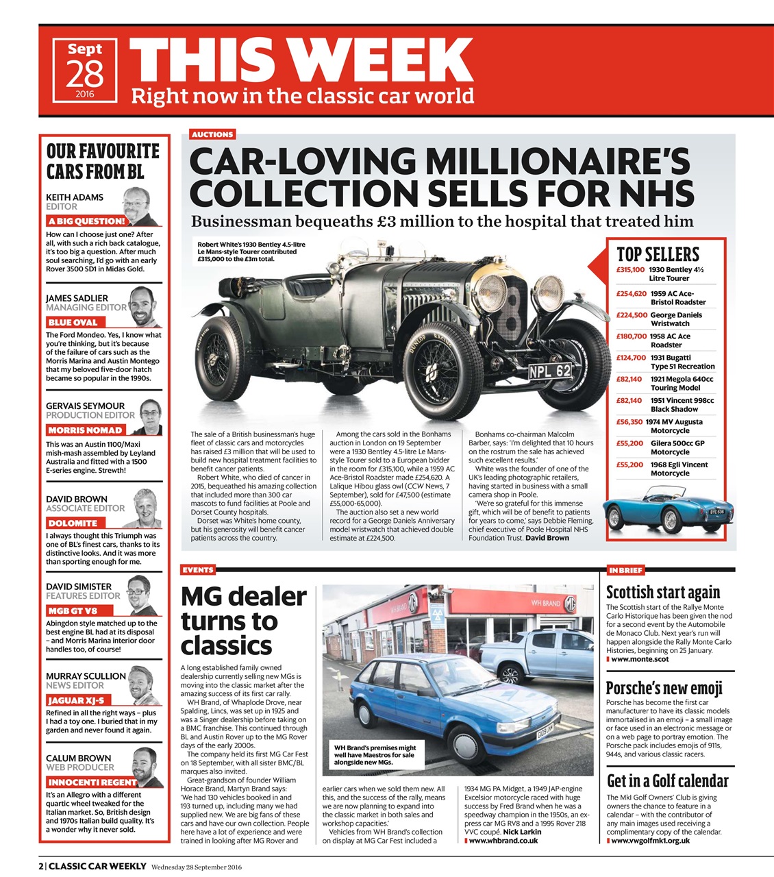 Classic Car Weekly Preview Pages