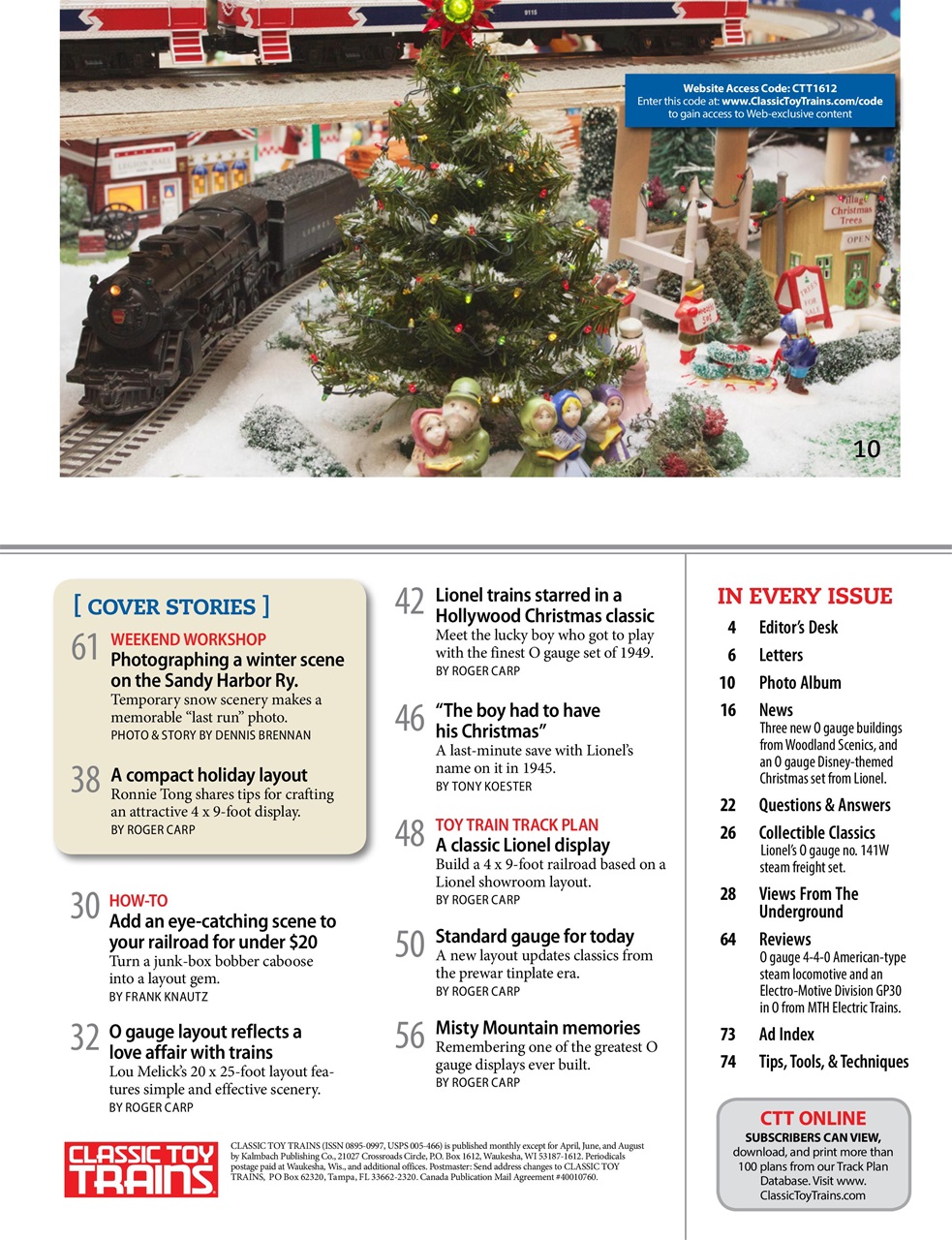 Classic Toy Trains Preview Pages