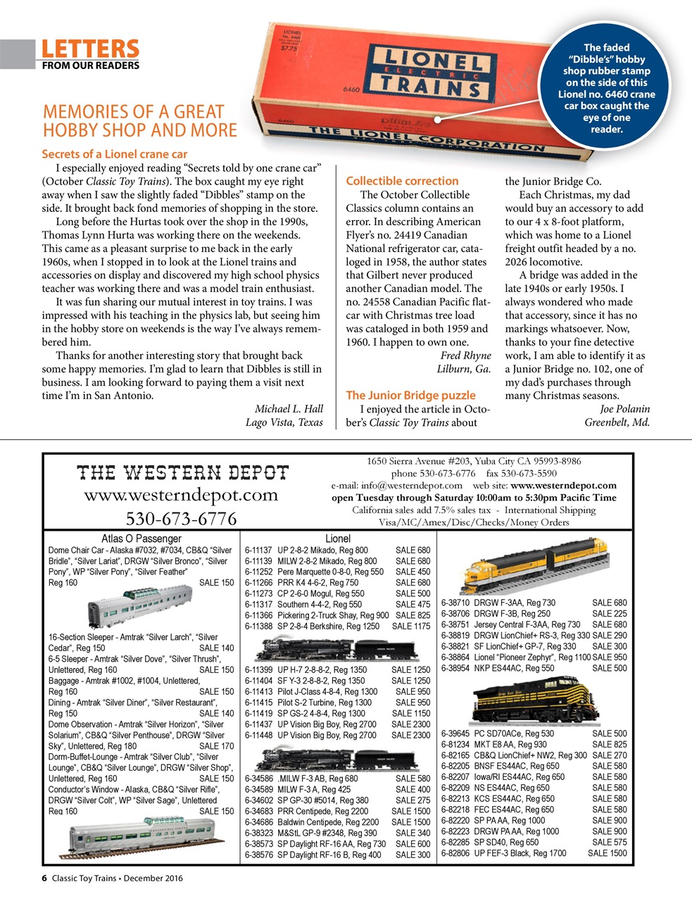 Classic Toy Trains Preview Pages