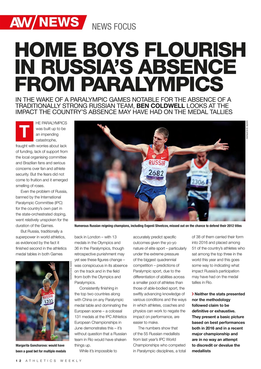 AW – Athletics Weekly Magazine Preview Pages