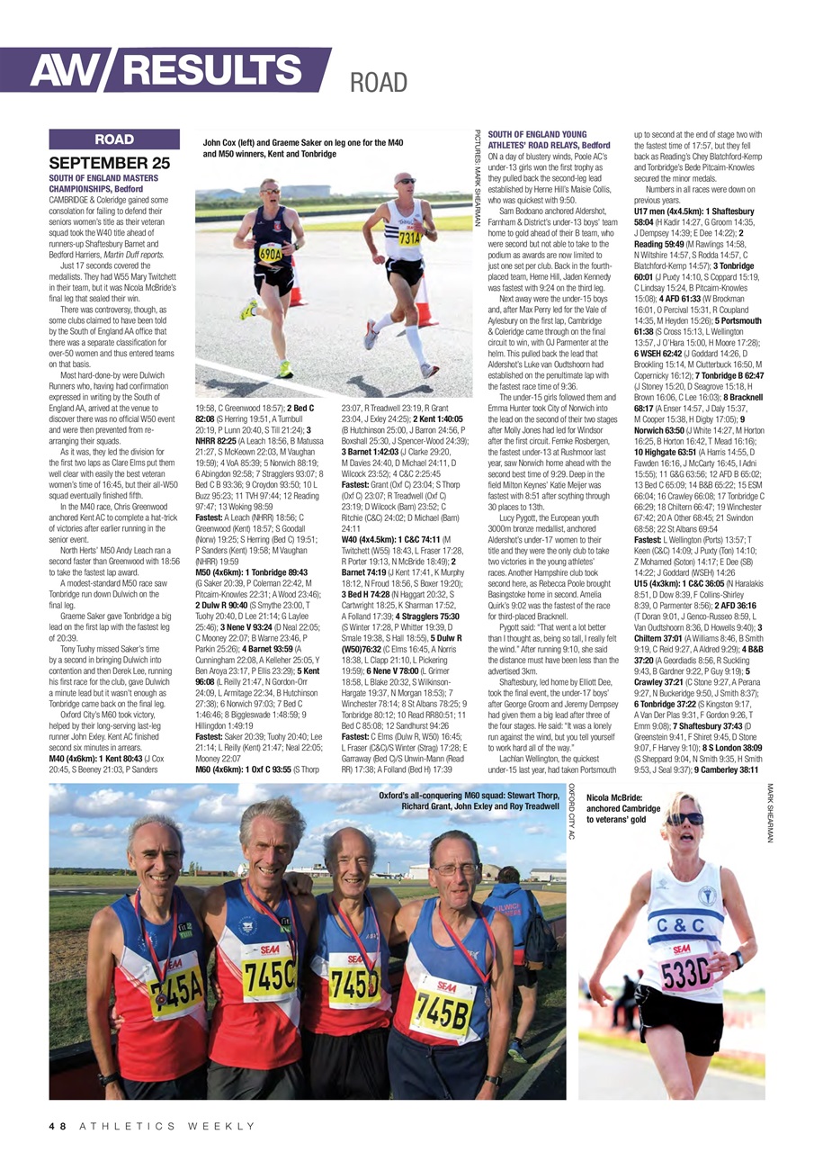 AW – Athletics Weekly Magazine Preview Pages