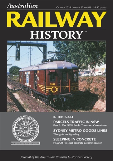 Australian Railway History issue 
