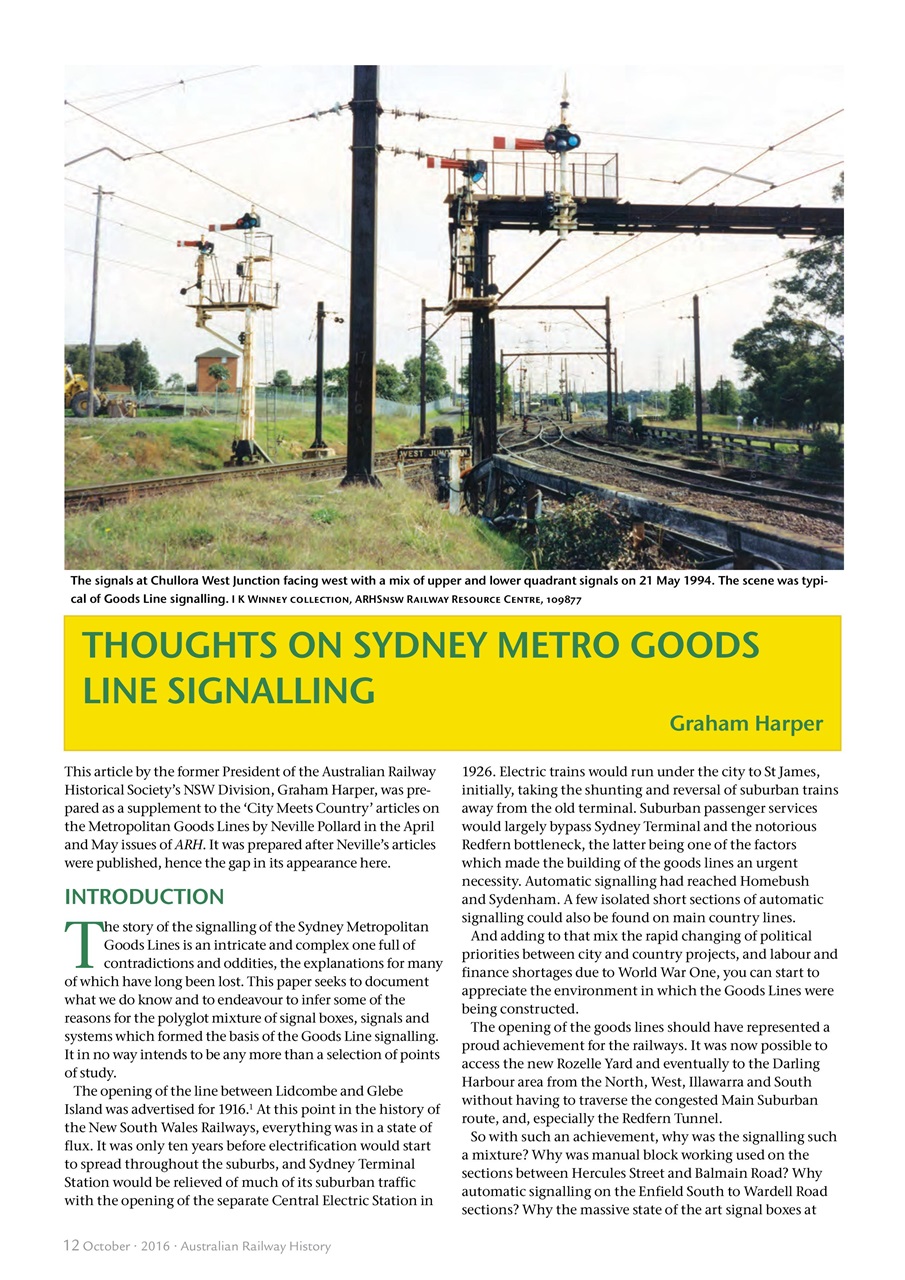 Australian Railway History Preview Pages