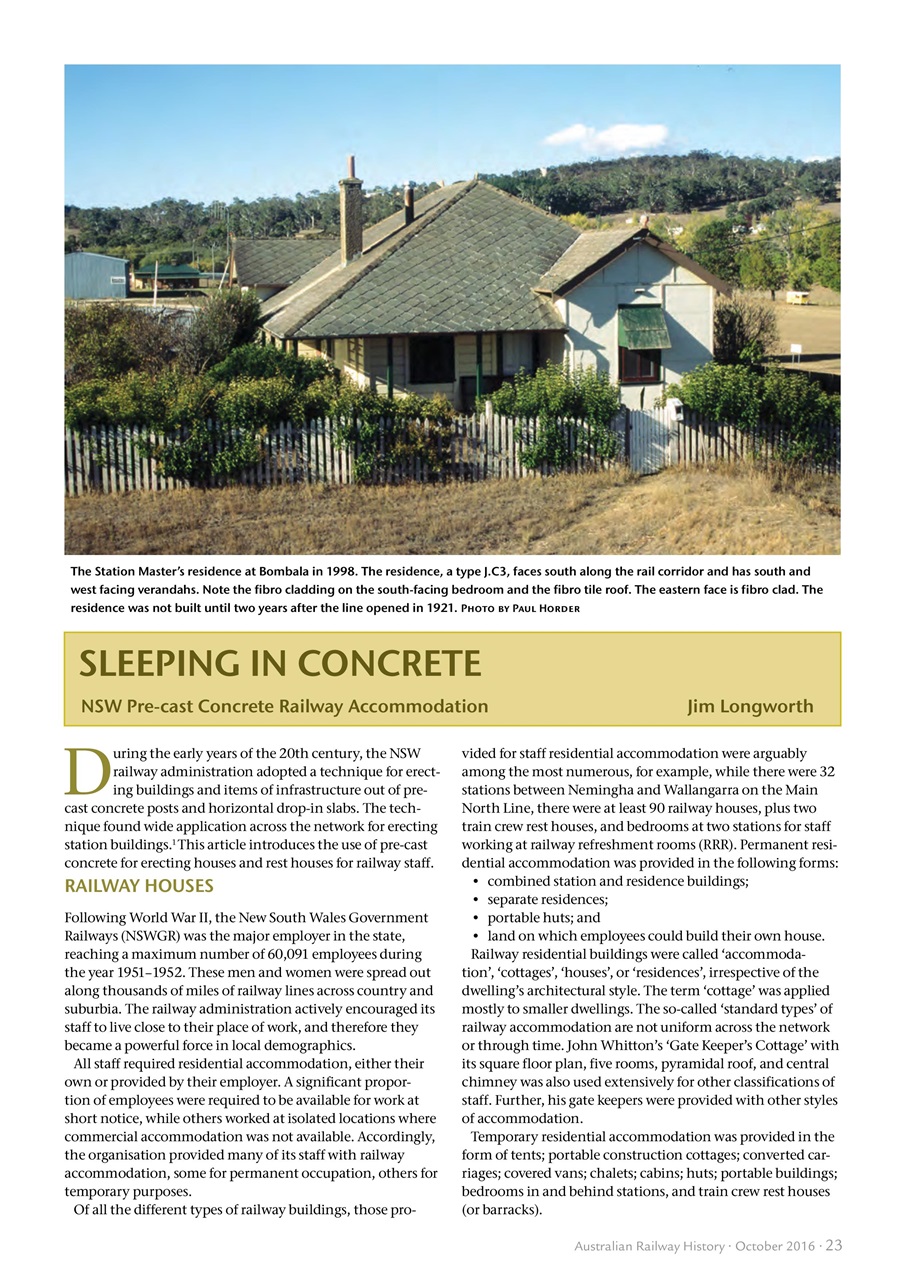 Australian Railway History Preview Pages