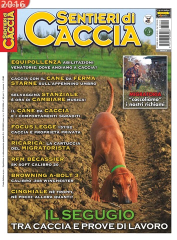 SENTIERI DI CACCIA issue OTTOBRE 2016